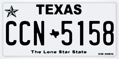 TX license plate CCN5158