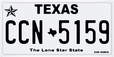 TX license plate CCN5159