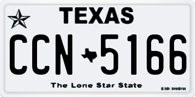 TX license plate CCN5166