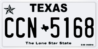 TX license plate CCN5168