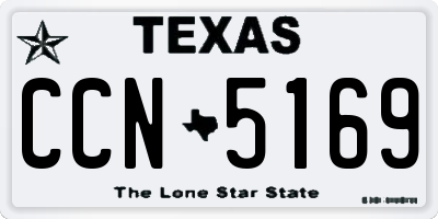 TX license plate CCN5169
