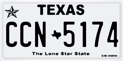 TX license plate CCN5174