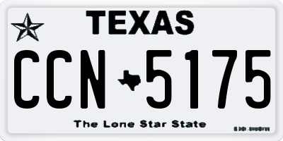 TX license plate CCN5175