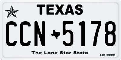 TX license plate CCN5178