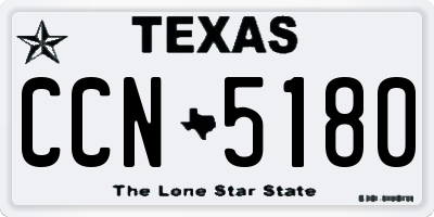TX license plate CCN5180