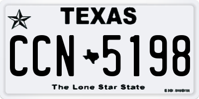 TX license plate CCN5198