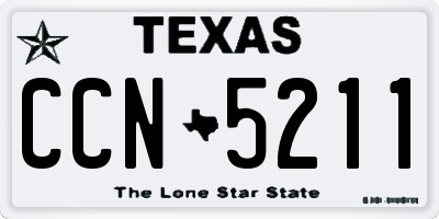 TX license plate CCN5211