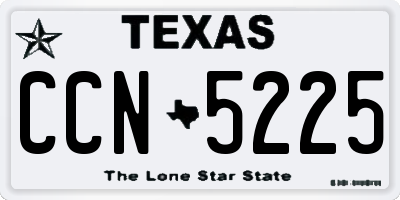 TX license plate CCN5225