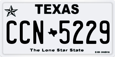 TX license plate CCN5229