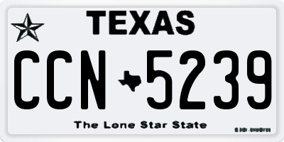 TX license plate CCN5239