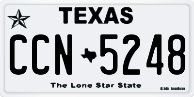 TX license plate CCN5248