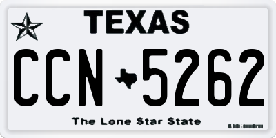 TX license plate CCN5262