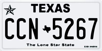 TX license plate CCN5267