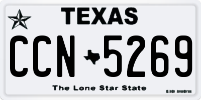 TX license plate CCN5269