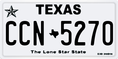 TX license plate CCN5270