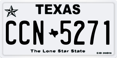 TX license plate CCN5271