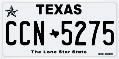 TX license plate CCN5275