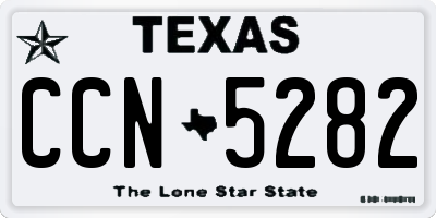 TX license plate CCN5282