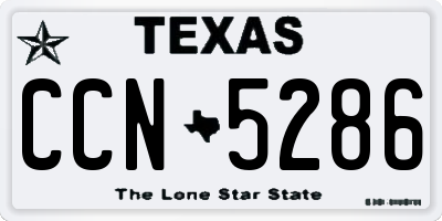 TX license plate CCN5286