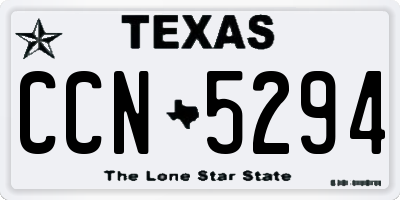 TX license plate CCN5294