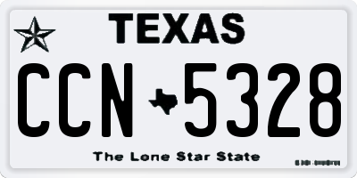TX license plate CCN5328