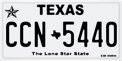 TX license plate CCN5440