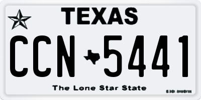 TX license plate CCN5441