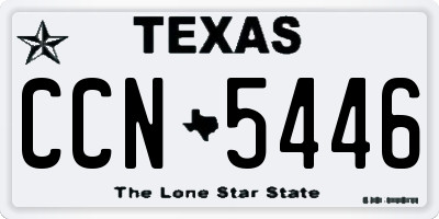 TX license plate CCN5446