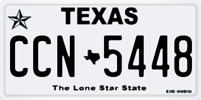 TX license plate CCN5448
