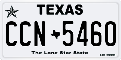 TX license plate CCN5460