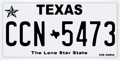 TX license plate CCN5473
