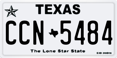 TX license plate CCN5484
