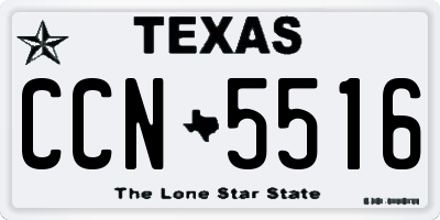 TX license plate CCN5516