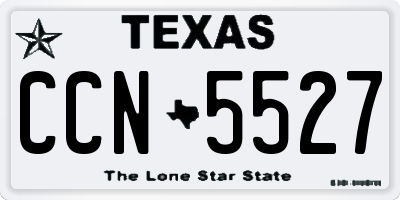 TX license plate CCN5527