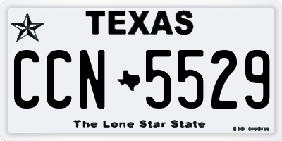TX license plate CCN5529