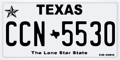 TX license plate CCN5530