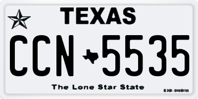 TX license plate CCN5535