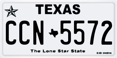 TX license plate CCN5572