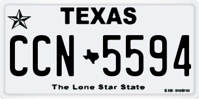 TX license plate CCN5594