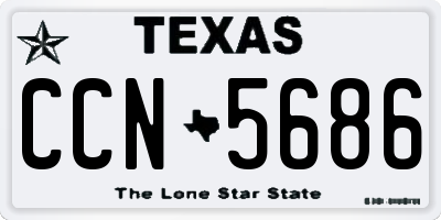 TX license plate CCN5686