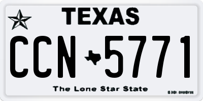 TX license plate CCN5771