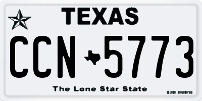 TX license plate CCN5773