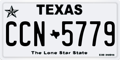 TX license plate CCN5779