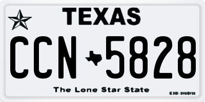 TX license plate CCN5828