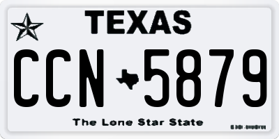 TX license plate CCN5879