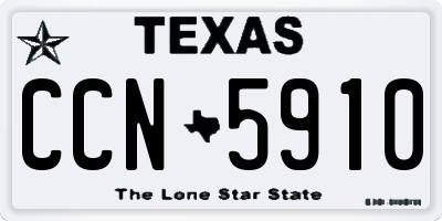 TX license plate CCN5910