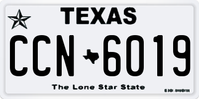 TX license plate CCN6019