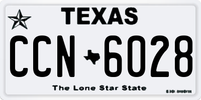 TX license plate CCN6028