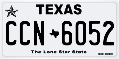 TX license plate CCN6052