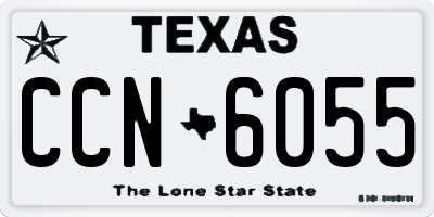 TX license plate CCN6055